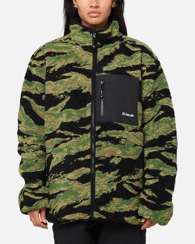 X-Large Reversible Sherpa Jacket Black/Camo