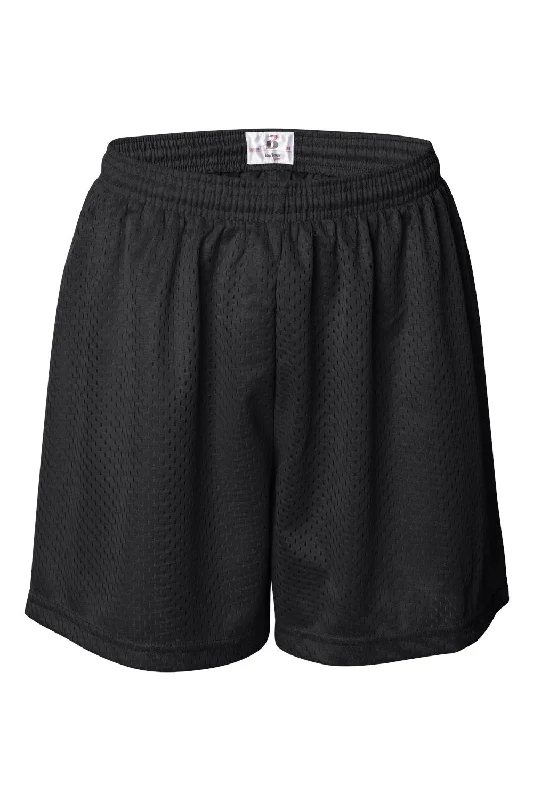 Badger Womens Pro Mesh Shorts w/ Liner - Black - NEW