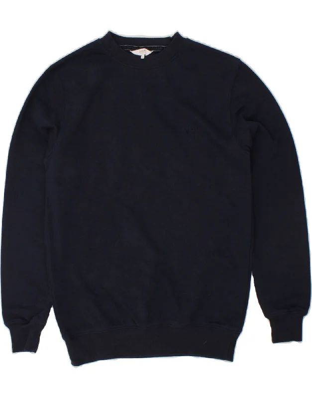 COTTON TRADERS Mens Sweatshirt Jumper XS Navy Blue Cotton