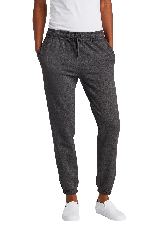 District Womens V.I.T. Fleece Sweatpants w/ Pockets - Heather Charcoal Grey