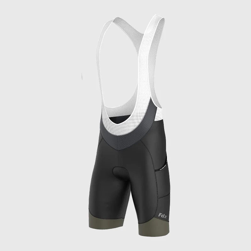 Fdx Essential Green Men's & Boy's Summer Cycling Cargo Bib Shorts