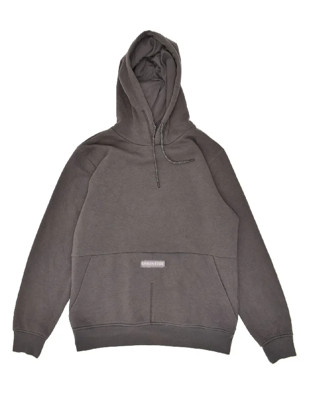 JACK & JONES Mens Hoodie Jumper Large Grey Cotton