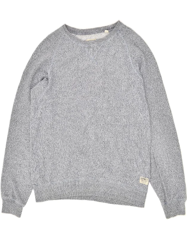 JACK WILLS Mens Sweatshirt Jumper Medium Grey Flecked Cotton