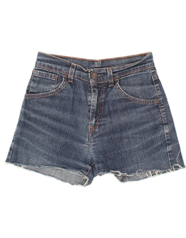 LEVI'S Womens Denim Shorts W26 Small Blue