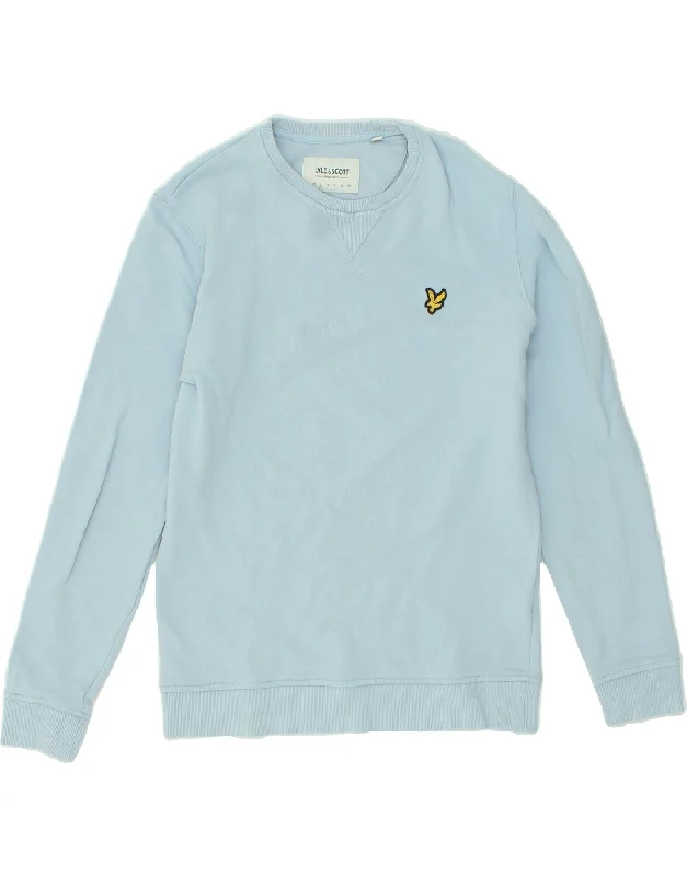 LYLE & SCOTT Womens Sweatshirt Jumper UK 10 Small Blue Cotton