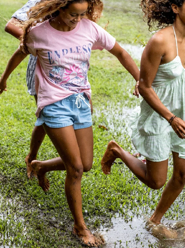 New Impossible Denim Shorts - Light Blue