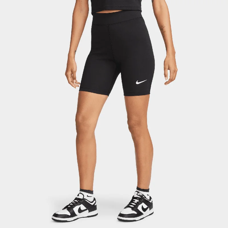 Nike Sportswear Women's 8"" High-Rise Biker Shorts Black / Sail