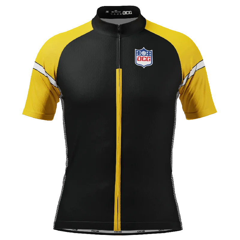 Men's Pittsburg Football Short Sleeve Cycling Jersey