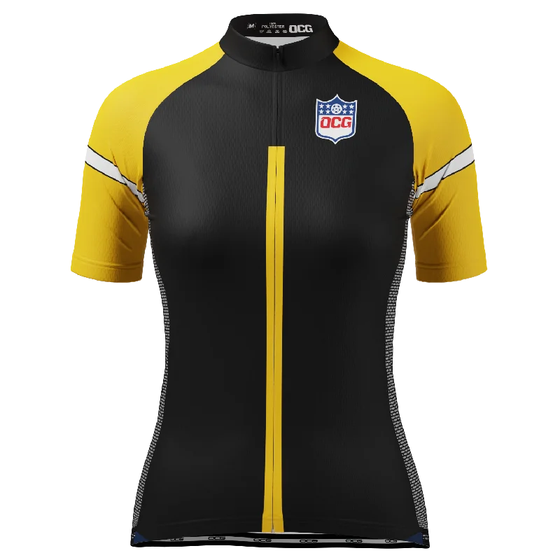 Women's Pittsburg Football Short Sleeve Cycling Jersey