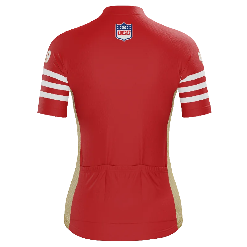 Women's San Francisco Football Short Sleeve Cycling Jersey