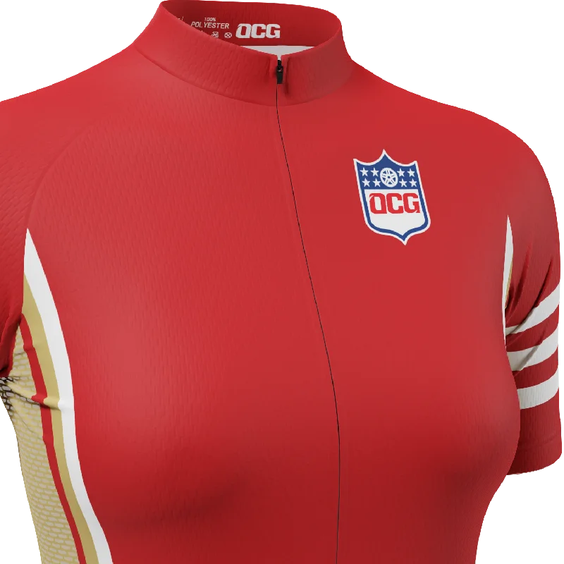 Women's San Francisco Football Short Sleeve Cycling Jersey