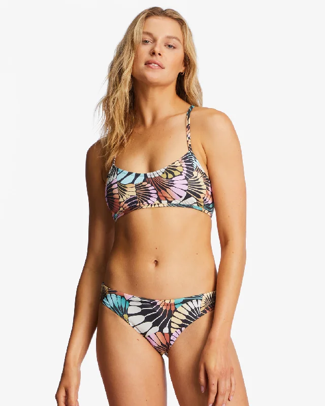A/Div Lace-Up Trilet Bikini Top - Black Multi 2 Off-shoulder bikini, Sexy, Stylish, Comfortable A/Div Lace-Up Trilet Bikini Top - Black Multi 2 Off-shoulder bikini, Sexy, Stylish, Comfortable