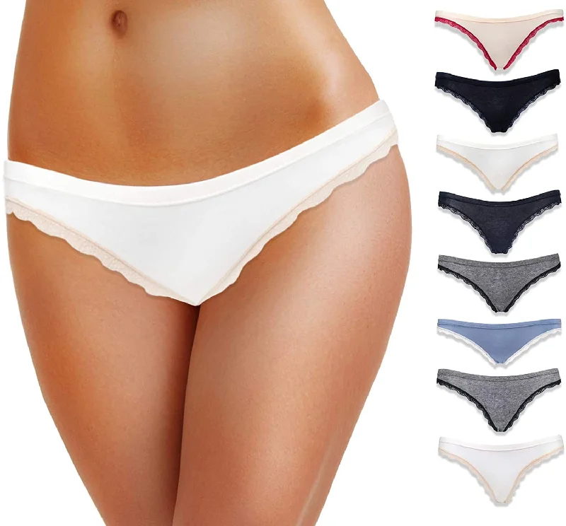 Emprella Cotton Underwear Women, 8-Pack Womens Bikini Seamless Ladies Cheeky Panty Back-tie bikini, Adjustable, Comfortable, Trendy Emprella Cotton Underwear Women, 8-Pack Womens Bikini Seamless Ladies Cheeky Panty Back-tie bikini, Adjustable, Comfortable, Trendy