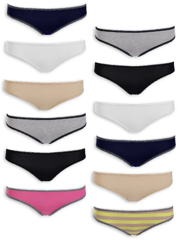 Emprella Underwear for Women - Assorted Bikini 12 Pack Seamless Ladies Cheeky Panties Set Adjustable strap bikini, Custom fit, Comfortable, Stylish Emprella Underwear for Women - Assorted Bikini 12 Pack Seamless Ladies Cheeky Panties Set Adjustable strap bikini, Custom fit, Comfortable, Stylish