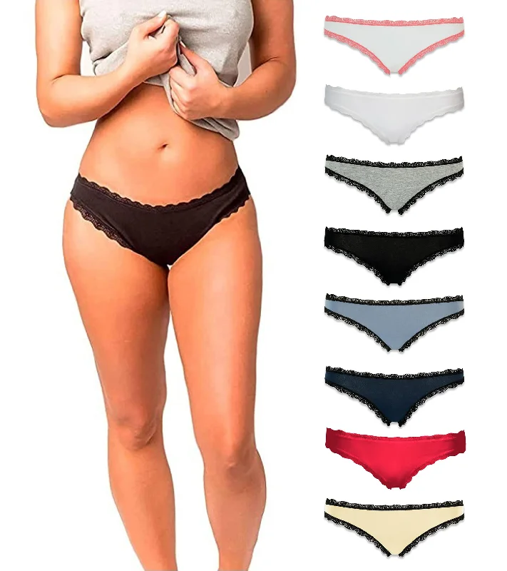 Emprella Womens Underwear Bikini Lace Panties - 8 Pack Colors and Patterns May Vary Adjustable side bikini, Sexy, Comfortable, Trendy Emprella Womens Underwear Bikini Lace Panties - 8 Pack Colors and Patterns May Vary Adjustable side bikini, Sexy, Comfortable, Trendy
