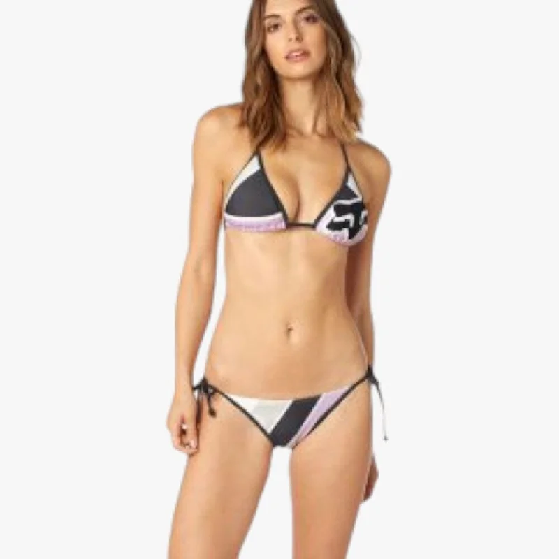 Fox Womens Momentum Triangle Bikini Lilac Bikini with scalloped edges, Chic, Feminine, Trendy