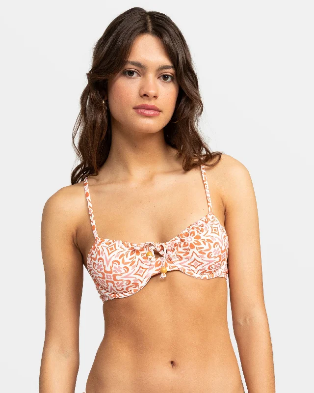 Fresco Tile Underwire Bikini Top - Cloud Dancer Fresco Tile Bottomless bikini, Sexy, Minimalist, Trendy Fresco Tile Underwire Bikini Top - Cloud Dancer Fresco Tile Bottomless bikini, Sexy, Minimalist, Trendy