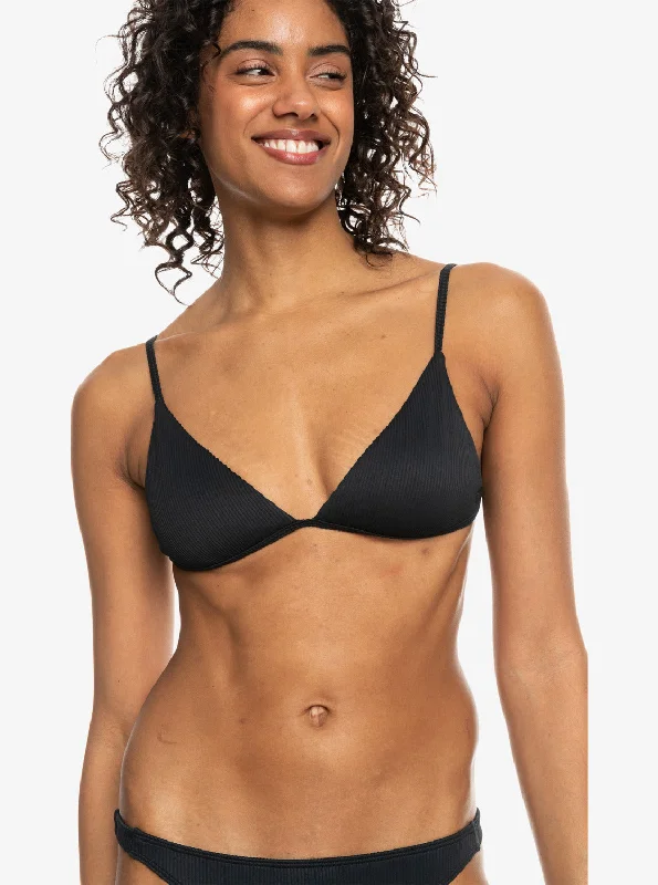 Rib Roxy Love The Quiver Bikini Top - Anthracite Button-up bikini top, Trendy, Sexy, Comfortable Rib Roxy Love The Quiver Bikini Top - Anthracite Button-up bikini top, Trendy, Sexy, Comfortable
