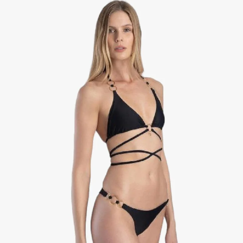 Sissy Boy Bikini Top Black Ring Detail Bikini with spaghetti straps, Sexy, Chic, Comfortable Sissy Boy Bikini Top Black Ring Detail Bikini with spaghetti straps, Sexy, Chic, Comfortable