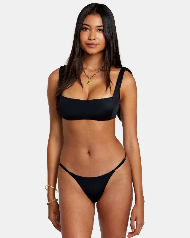 Solid Square Bralette Bikini Top - Black Crisscross bikini, Sexy, Trendy, Comfortable Solid Square Bralette Bikini Top - Black Crisscross bikini, Sexy, Trendy, Comfortable