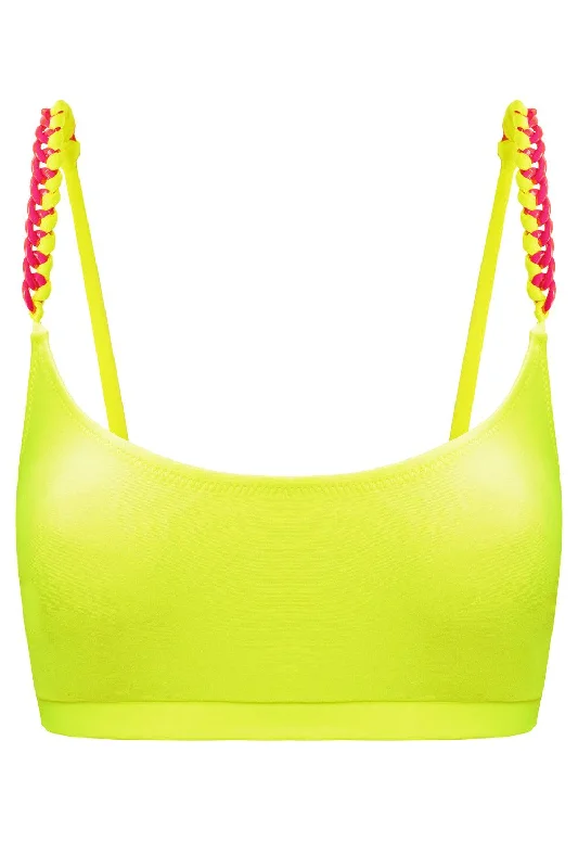 Tonic Chains Yellow bikini top Classic triangle bikini, Sexy, Comfortable, Trendy
