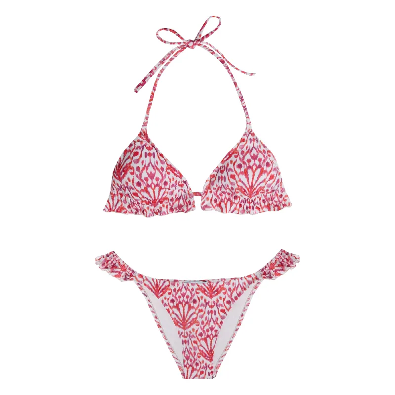 WOMEN'S FROU FROU BIKINI IKAT Bikini with beads, Glamorous, Trendy, Chic