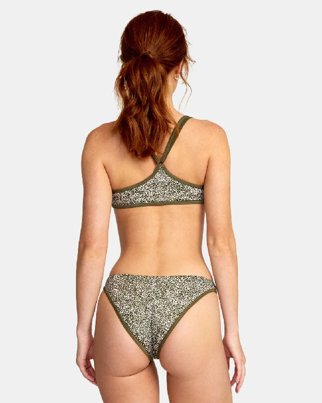 Blocked Hi Leg Bikini Bottoms - Micro Cat Olive High cut bikini, Trendy, Sexy, Beach style Blocked Hi Leg Bikini Bottoms - Micro Cat Olive High cut bikini, Trendy, Sexy, Beach style