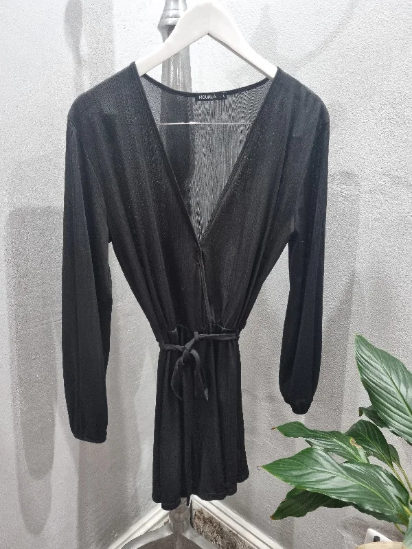 Long Sleeve Playsuit (Large) Halter jumpsuit, Sexy, Elegant, Trendy
