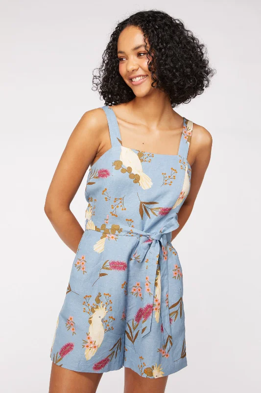 Cockatoo Playsuit Casual romper jumpsuit, Comfortable, Trendy, Playful