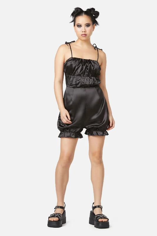 Gathered Panels Playsuit Backless jumpsuit, Sexy design, Party wear, Bold