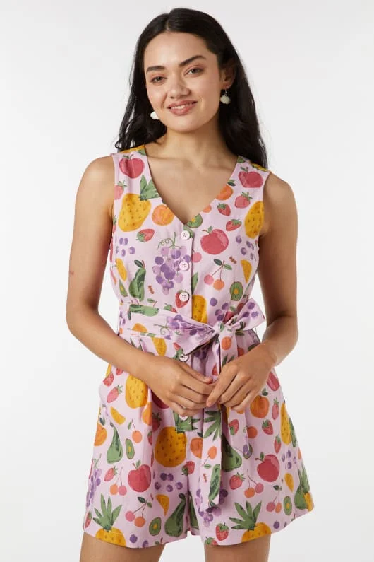 Summer Fruits Playsuit Strappy jumpsuit, Casual wear, Stylish, Comfortable