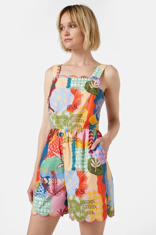 Palmetto Playsuit Overalls jumpsuit, Casual wear, Relaxed fit, Comfortable