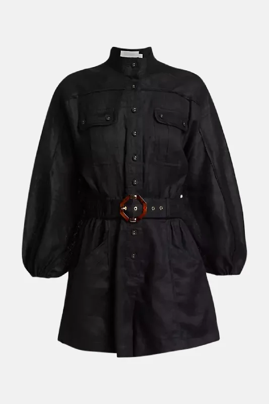 Halliday Panelled Playsuit Black Boho style jumpsuit, Comfortable, Relaxed fit, Trendy Halliday Panelled Playsuit Black Boho style jumpsuit, Comfortable, Relaxed fit, Trendy