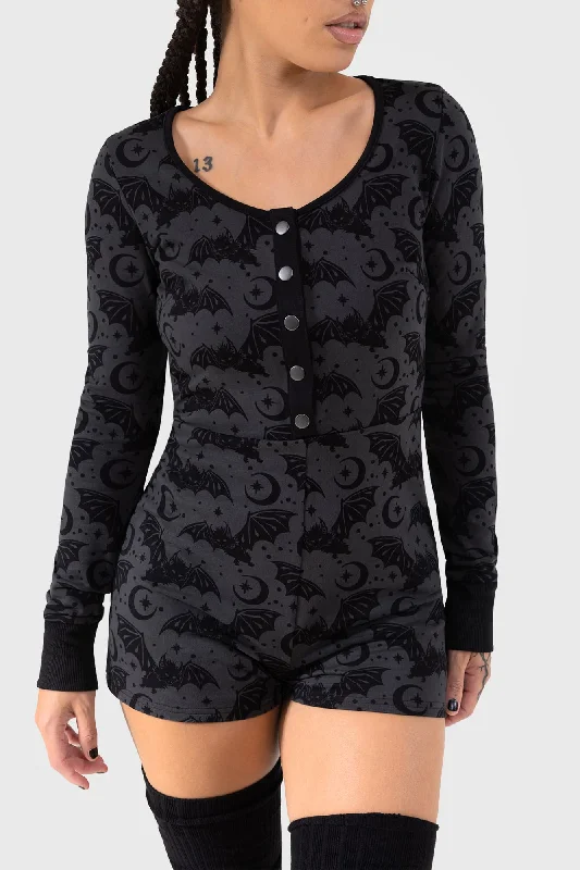 Cosmic Bat Playsuit Elegant jumpsuit, Chic, Comfortable, Fashionable