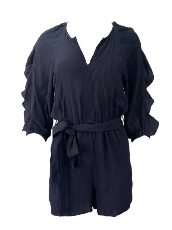 LOST IN LUNAR Women's Navy Indie Playsuit Size US 2 NWT Striped jumpsuit, Bold pattern, Trendy, Comfortable LOST IN LUNAR Women's Navy Indie Playsuit Size US 2 NWT Striped jumpsuit, Bold pattern, Trendy, Comfortable