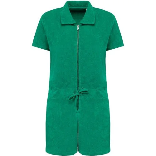 Native Spirit Womens/Ladies Terry Towel Short Playsuit Short jumpsuit, Casual, Summer fashion, Comfortable Native Spirit Womens/Ladies Terry Towel Short Playsuit Short jumpsuit, Casual, Summer fashion, Comfortable