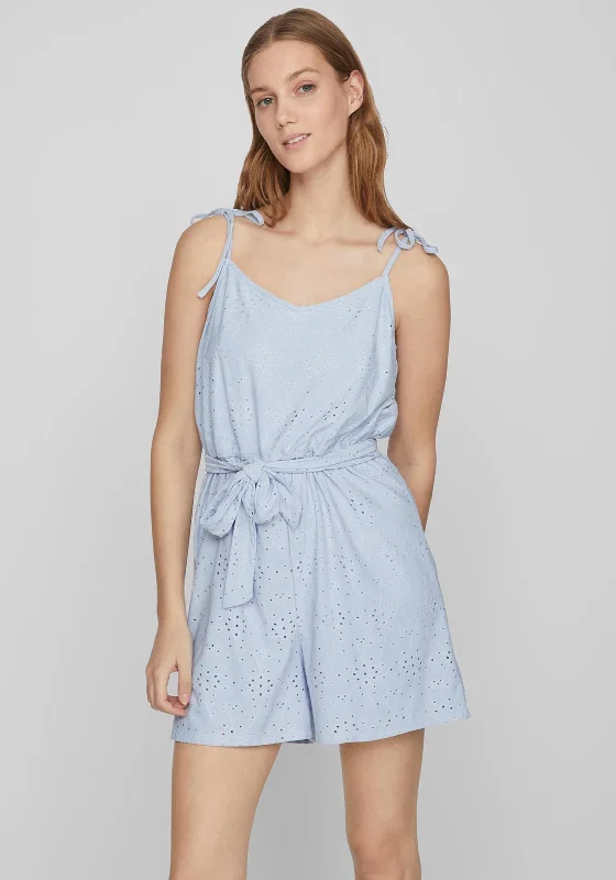 Vila Kawa Broidery Playsuit, Kentucky Blue 71. Solid jumpsuit, Minimalist style, Sleek, Stylish Vila Kawa Broidery Playsuit, Kentucky Blue 71. Solid jumpsuit, Minimalist style, Sleek, Stylish