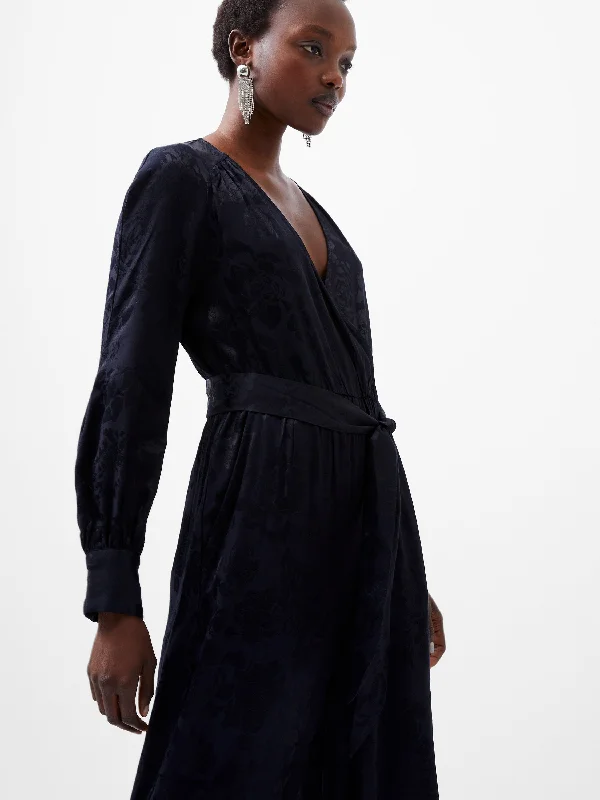 Arya Satin Jacquard Jumpsuit Casual chic jumpsuit, Trendy, Comfortable, Relaxed