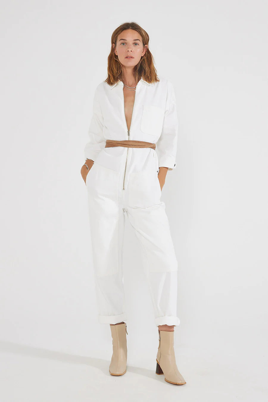 Etica Zeta Jumpsuit Vintage White Elegant black jumpsuit, Night out, Sleek, Fashionable Etica Zeta Jumpsuit Vintage White Elegant black jumpsuit, Night out, Sleek, Fashionable