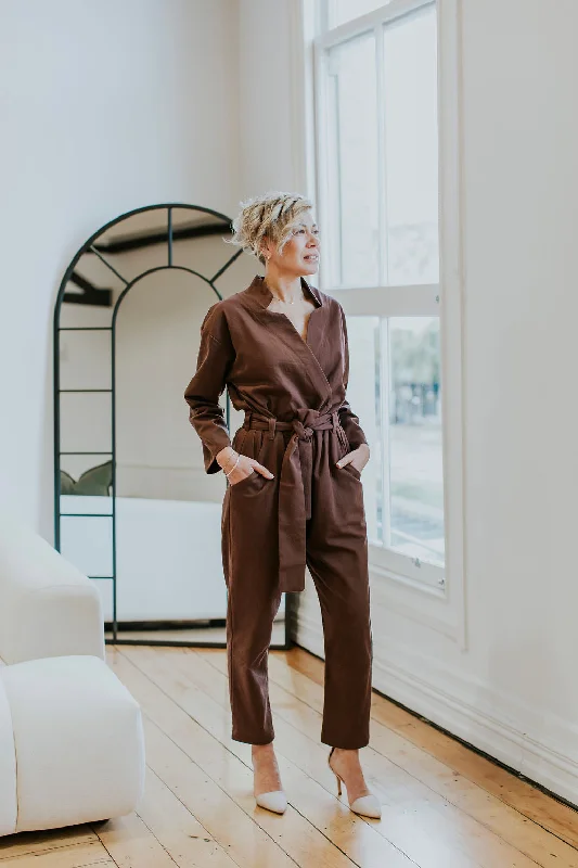 Lowen Jumpsuit Satin wrap jumpsuit, Trendy, Elegant, Chic