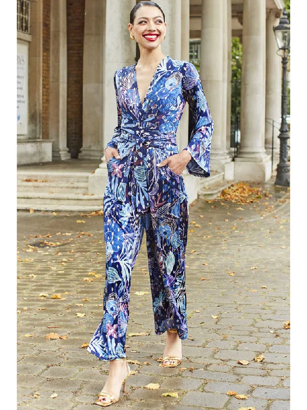 Onjenu Fenn Jumpsuit Moonlight Blue Gold Chic jumpsuit, Trendy, Elegant, Sleek