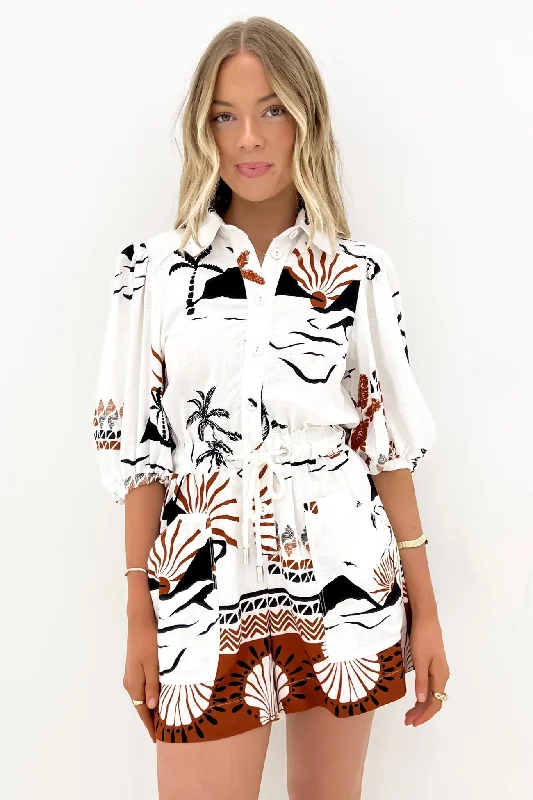 Rhiannon Playsuit Indira Utility style jumpsuit, Pockets, Casual, Trendy