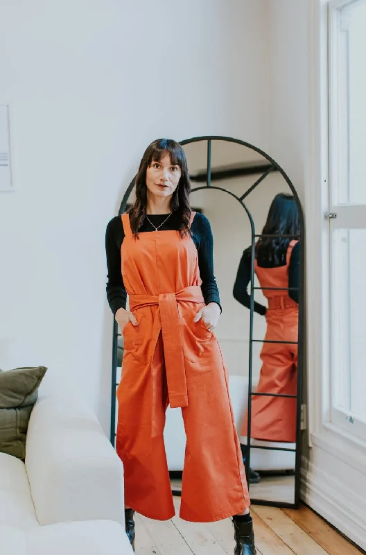 The Fernando Jumpsuit - Organic Cotton Pleated back jumpsuit, Elegant, Chic, Feminine The Fernando Jumpsuit - Organic Cotton Pleated back jumpsuit, Elegant, Chic, Feminine